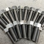 254smo uns s31254 en1.4547 boltxoak eta 1-1 / 2 "-8unx180mm hariko torlojuak